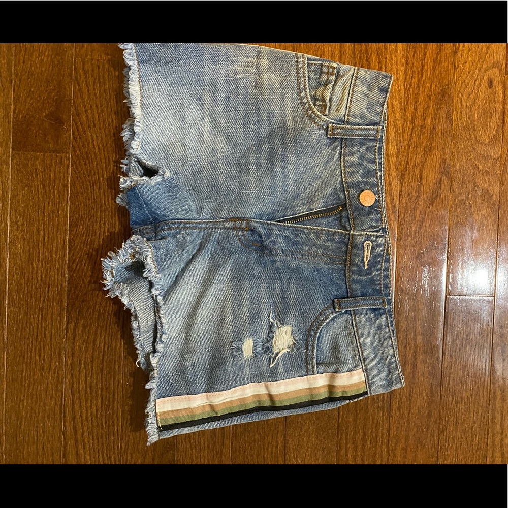 Denim shorts